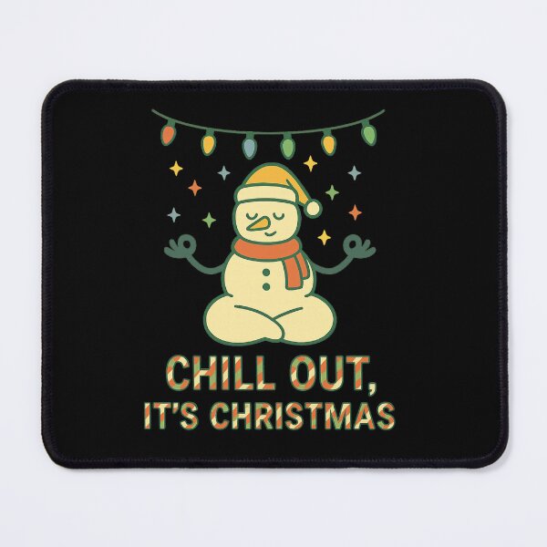 Item preview, Chill Out Snowman – Funny Meditating Christmas Design designed and sold by ZenAndKarma.