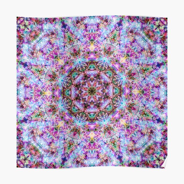 Astrid - Psychedelic Kaleidoscopic Design Poster