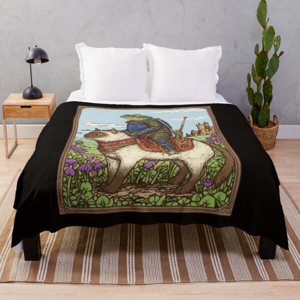 Item preview, Medieval, Frog on Cat, Tapestry, Weird Stuff, Unhinged, Weirdcore, Funny Meme designed and sold by DesignDenDo ⭐⭐⭐⭐⭐.
