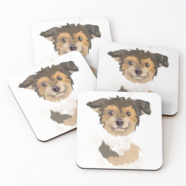 Item preview, Small mutt portrait designed and sold by Katie Batchelor.