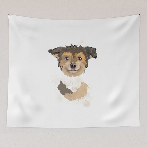 Item preview, Small mutt portrait designed and sold by Katie Batchelor.