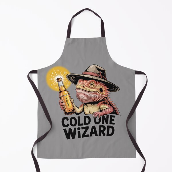 Item preview, Cold One Lizard Wizard: Lizard Edition - Funny Lizard Animal Drinking T-Shirt designed and sold by Grang Art Artistic Designs.
