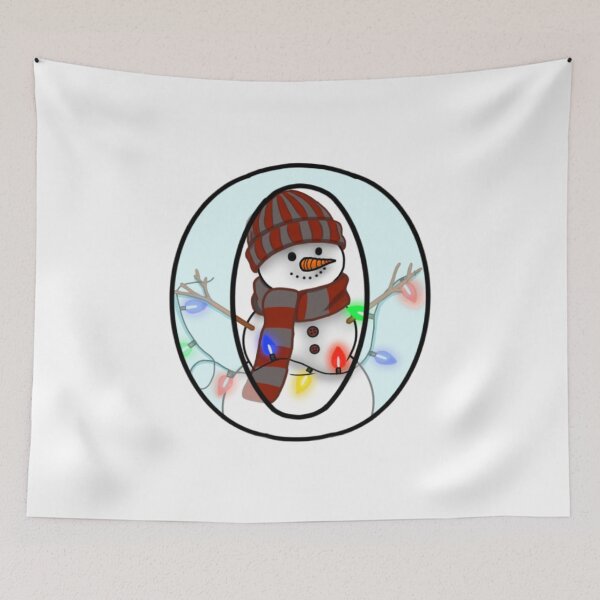 Item preview, Holiday themed letter O designed and sold by Artistkhg.