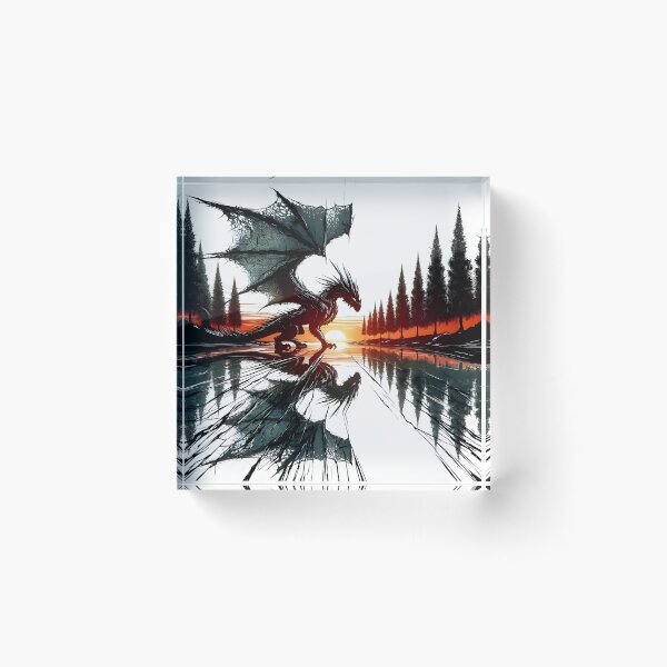 Item preview, Dragon Reflection, Ai Generated Art designed and sold by ACC .