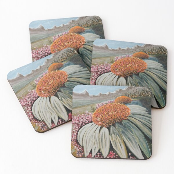 Item preview, Swan Cone Flowers designed and sold by CathyWilliamsArt.