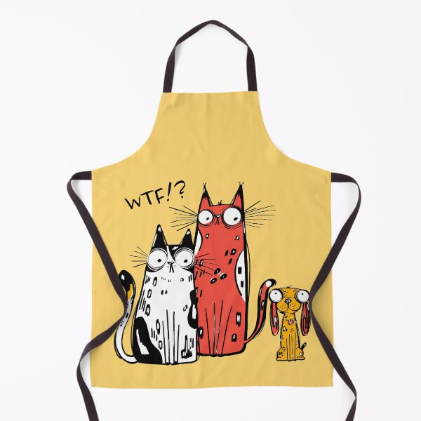 Item preview, WTF Cats and Dog – Funny Quirky Pets designed and sold by DoodleMoodSpace.