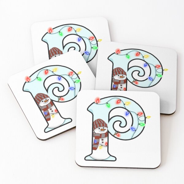 Item preview, Holiday themed letter P designed and sold by Artistkhg.