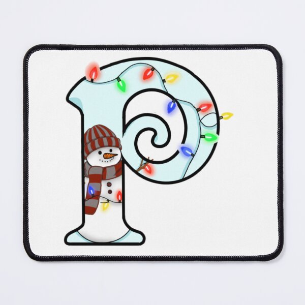 Item preview, Holiday themed letter P designed and sold by Artistkhg.