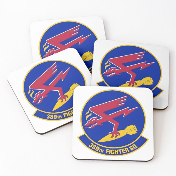 Item preview, 389th Fighter Squadron Emblem: Flying Demon Dropping Bomb designed and sold by CharlieDesings.