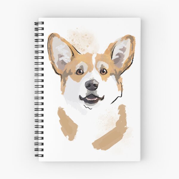 Item preview, Happy Corgi portrait designed and sold by Katie Batchelor.