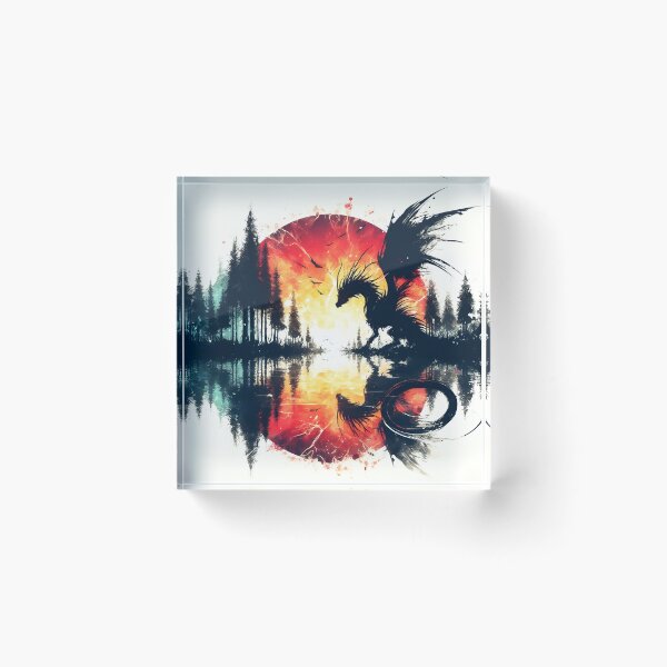 Item preview, Dragon Reflection, Ai Generated Art designed and sold by ACC .