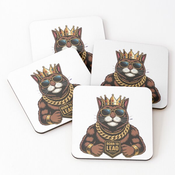 Item preview, Born to Lead King Cat Art designed and sold by Pixostick.