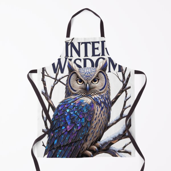 Item preview, Crystalized Forest Owl T-Shirt, Premium Deep Sapphire Winter Graphic, Mythology Wisdom Art designed and sold by YMLux.