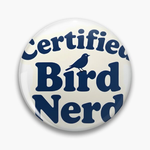 Item preview, Certified Bird Nerd Logo- Bird Watching Enthusiast Gift - Vintage Badge Sticker - Ornithology Lover Design designed and sold by NatureNookTees.