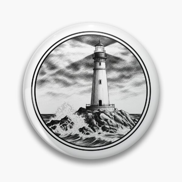 Item preview, Lighthouse in the Open Sea – Freedom, Navigation & Adventure designed and sold by HRDeca.