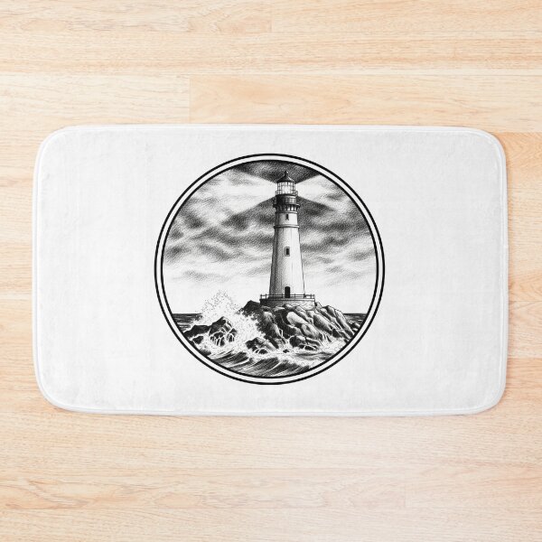 Item preview, Lighthouse in the Open Sea – Freedom, Navigation & Adventure designed and sold by HRDeca.