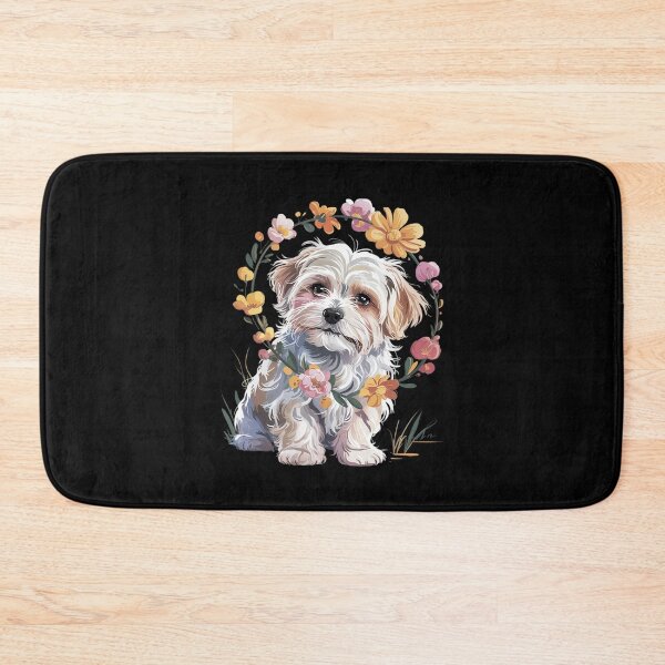 Item preview, Cute Flower summer Floral Maltese dog  designed and sold by MythWoot.
