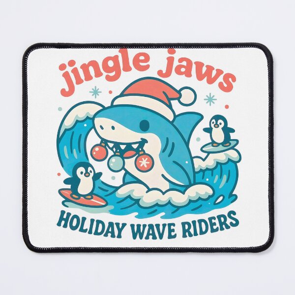 Item preview, Shark Surf Christmas Holiday Crew designed and sold by wesdesignshop.
