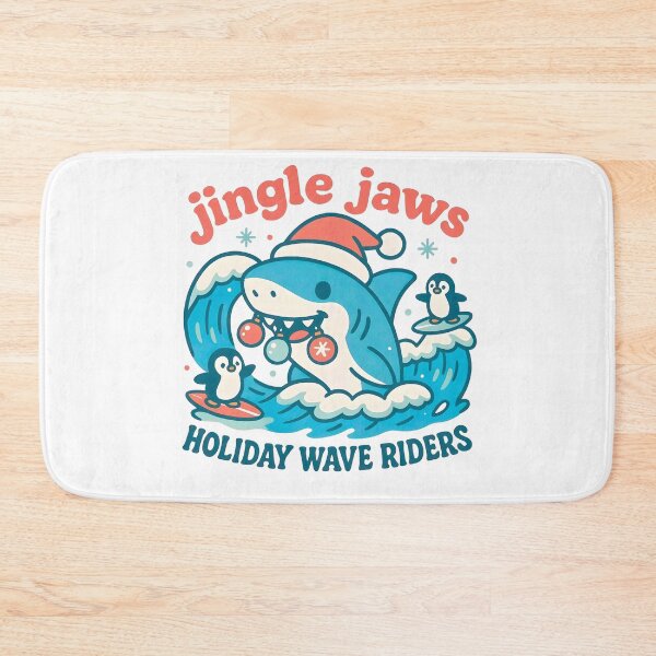 Item preview, Shark Surf Christmas Holiday Crew designed and sold by wesdesignshop.