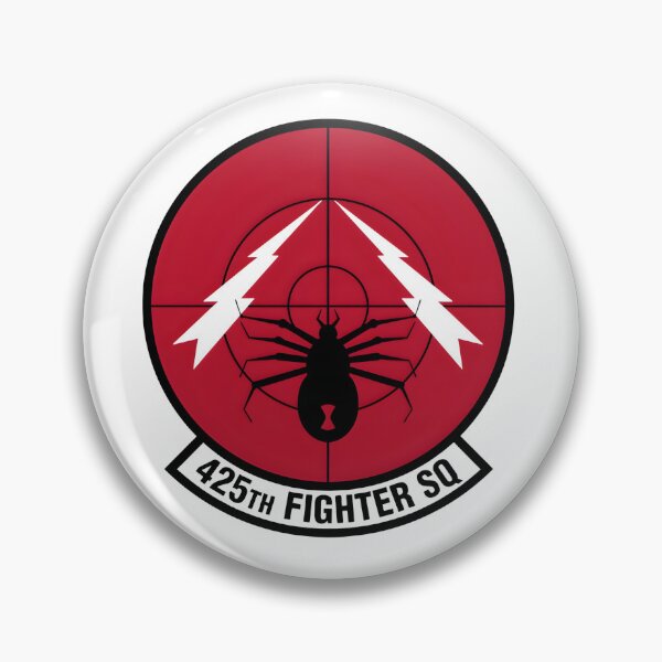 Artikelvorschau, Zielabzeichen „Spider and Lightning“ des 425. Jagdgeschwaders entworfen und verkauft von CharlieDesings.