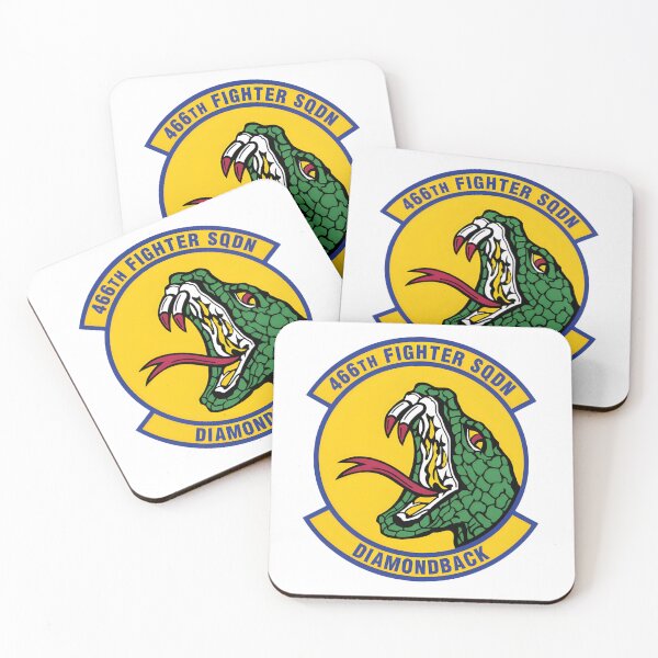 Item preview, 466th Fighter Squadron "Diamondback" Striking Snake Emblem designed and sold by CharlieDesings.