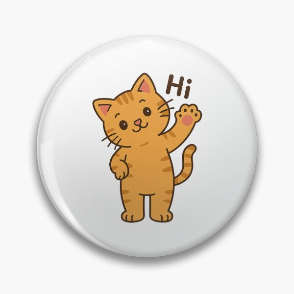 Item preview, Hi There! Playful Cat Waving Hello designed and sold by luckyyouth.