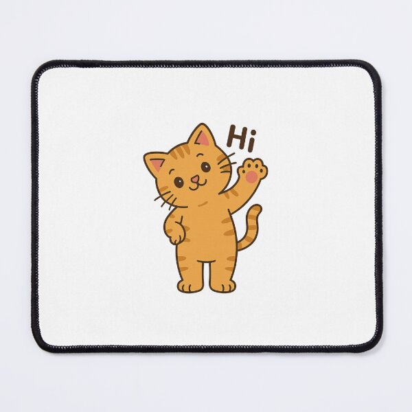 Item preview, Hi There! Playful Cat Waving Hello designed and sold by luckyyouth.