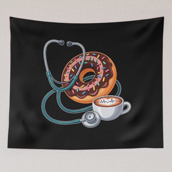 Item preview, Stethoscope Nurse Donut Coffee Medical Worker Women Men designed and sold by clothesy7.