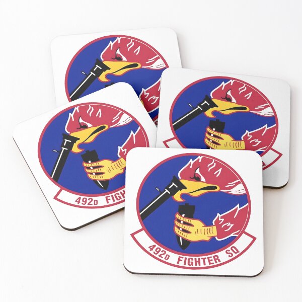 Item preview, 492d Fighter Squadron Bird Holding Bomb Emblem designed and sold by CharlieDesings.