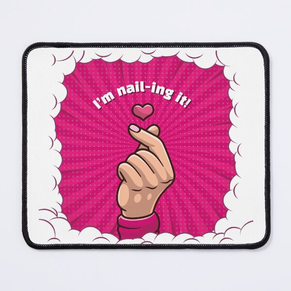 Item preview, Comic Style Manicure Hand “I’m Nail-ing It” designed and sold by RitaStudio.