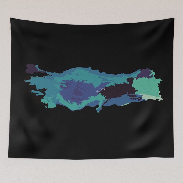 Item preview, Sketching Color Into the Earth - Turkey designed and sold by AceMaps7.