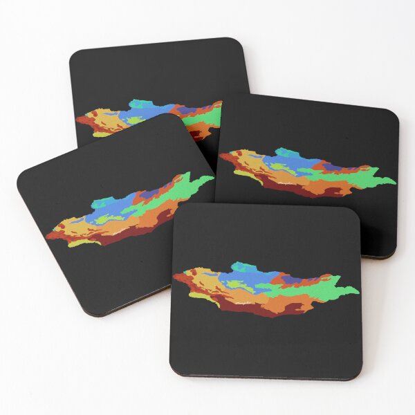 Item preview, Sketching Color Into the Earth - Mongolia designed and sold by AceMaps7.