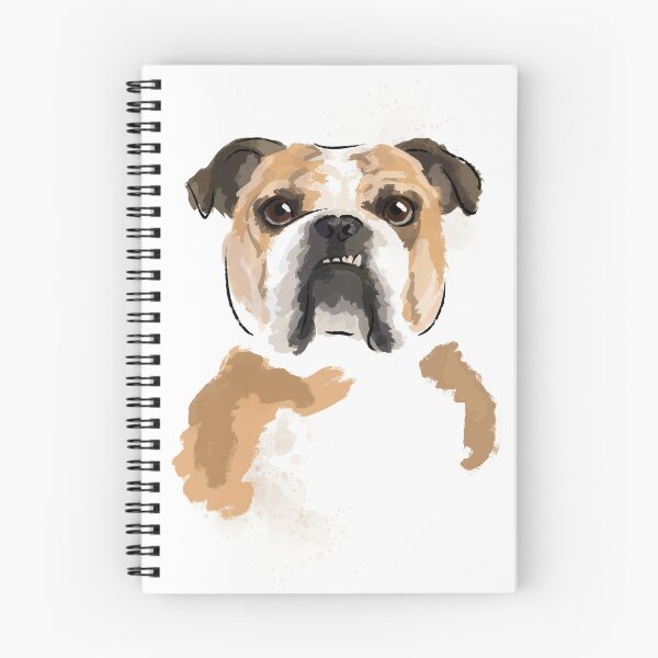Item preview, British Bulldog portrait designed and sold by Katie Batchelor.