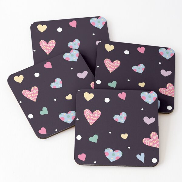 Item preview, Multicolored Hearts Pattern designed and sold by ChantellaGF.