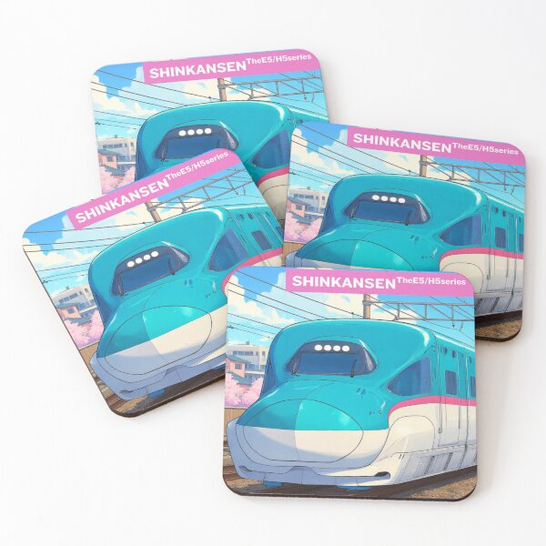 Item preview, Anime Style Shinkansen E5/H5 Series – Japanese Bullet Train Art designed and sold by JapanPopArt.