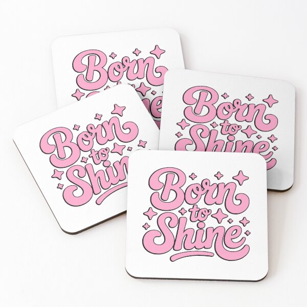 Item preview, Born To Shine! Pink Girly Quote designed and sold by PMCreative.