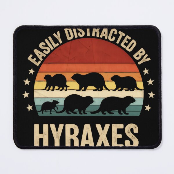 Item preview, Easily distracted by curious little hyrax families wandering vintage retro sunset designed and sold by HumansStuck12.