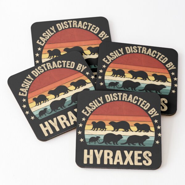 Item preview, Easily distracted by curious little hyrax families wandering vintage retro sunset designed and sold by HumansStuck12.