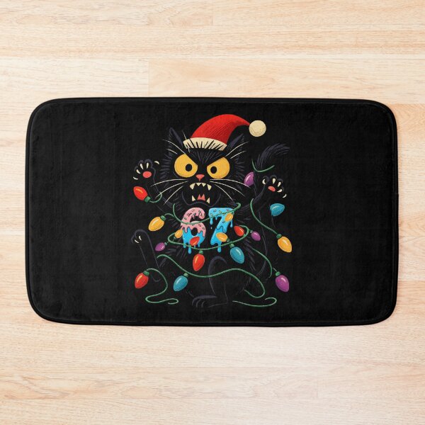 Item preview, 67 Black Cat Santa Hat Christmas Lights Drip for Girls Women Men Kids designed and sold by love3617.