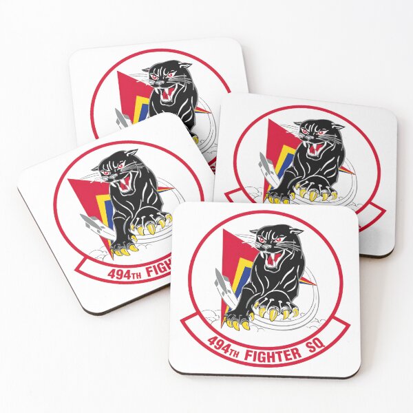 Item preview, 494th Fighter Squadron - Mighty Black Panthers Patch designed and sold by CharlieDesings.