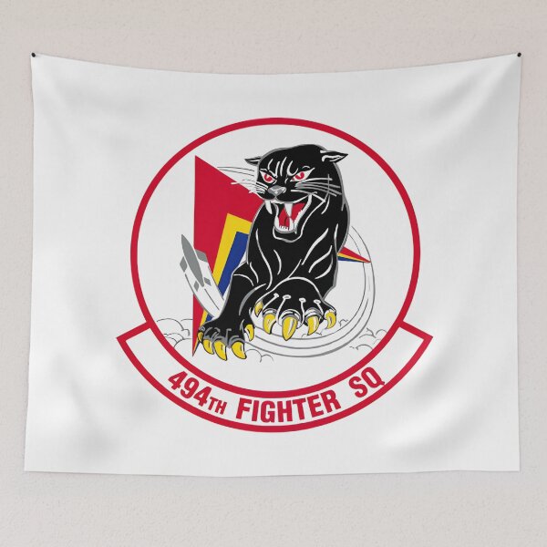 Item preview, 494th Fighter Squadron - Mighty Black Panthers Patch designed and sold by CharlieDesings.