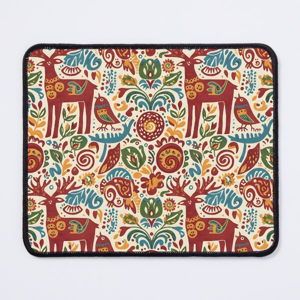 Item preview, Folk Forest Animals Seamless Pattern designed and sold by dreephic22.