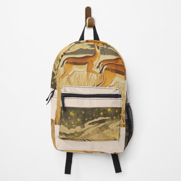 Item preview, Fleet Antelope Starry Night Mythic African Savannah Running Art designed and sold by SavannaStrikes.