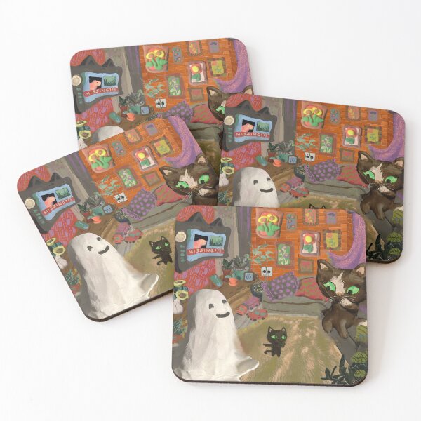 Item preview, Kitten claims to be seeing a ghost, but his mommy doesnt believe him. designed and sold by guilhernunes.