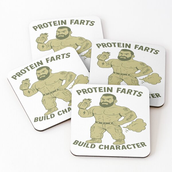Item preview, Funny Gym T-Shirt | Protein Farts Build Character designed and sold by BenchComedy.