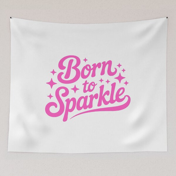 Item preview, Born To Sparkle! Pink Girly designed and sold by PMCreative.