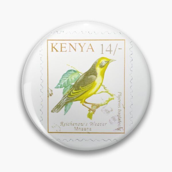 Item preview, Kenya Reichnows Weaver Vintage Postage Stamp designed and sold by red-amber65.