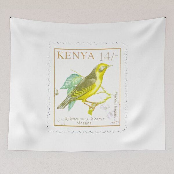 Item preview, Kenya Reichnows Weaver Vintage Postage Stamp designed and sold by red-amber65.