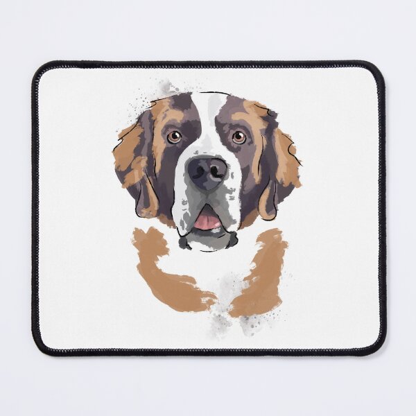 Item preview, Saint Bernard portrait designed and sold by Katie Batchelor.