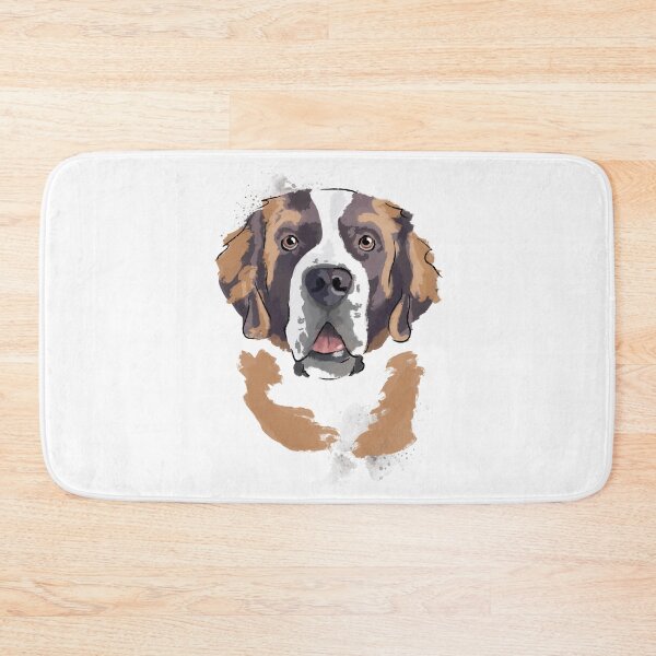 Item preview, Saint Bernard portrait designed and sold by Katie Batchelor.